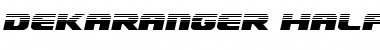 Download Dekaranger Halftone Italic Italic Font Title Preview