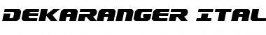 Download Dekaranger Italic Italic Font Title Preview
