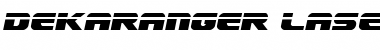 Download Dekaranger Laser Italic Italic Font Title Preview