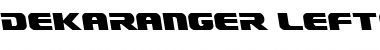 Download Dekaranger Leftalic Italic Font Title Preview
