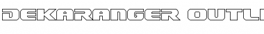 Download Dekaranger Outline Outline Font Title Preview