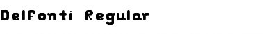 Download Delfonti Regular Font Title Preview