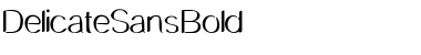 Download DelicateSansBold Bold Font Title Preview