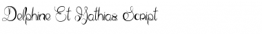 Download Delphine Et Mathias Script Regular Font Title Preview
