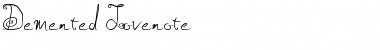 Download Demented Lovenote Regular Font Title Preview