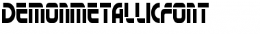 Download DemonMetallicFont Regular Font Title Preview