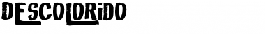 Download Descolorido Regular Font Title Preview