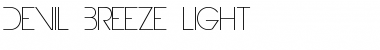 Download Devil Breeze Light Font Title Preview
