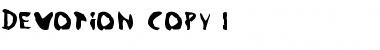 Download Devotion Regular Font Title Preview