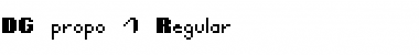 Download DG propo 1 Regular Font Title Preview