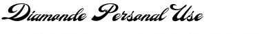 Download Diamonde Personal Use Regular Font Title Preview
