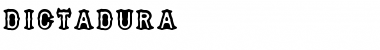 Download DICTADURA Regular Font Title Preview