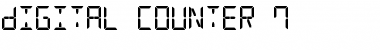 Download Digital Counter 7 Regular Font Title Preview