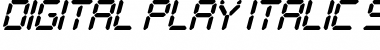 Download Digital Play Italic St Regular Font Title Preview