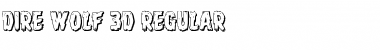 Download Dire Wolf 3D Regular Font Title Preview