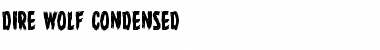 Download Dire Wolf Condensed Condensed Font Title Preview
