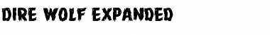 Download Dire Wolf Expanded Expanded Font Title Preview