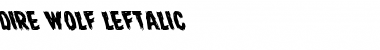 Download Dire Wolf Leftalic Italic Font Title Preview
