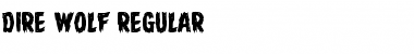 Download Dire Wolf Regular Font Title Preview