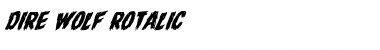 Download Dire Wolf Rotalic Italic Font Title Preview