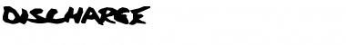 Download Discharge Regular Font Title Preview