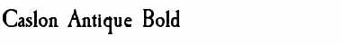 Download Caslon Antique Bold Font Title Preview