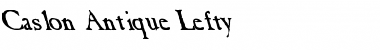 Download Caslon Antique Lefty Regular Font Title Preview