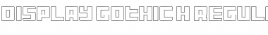 Download Display Gothic H Regular Font Title Preview