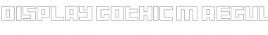 Download Display Gothic M Regular Font Title Preview