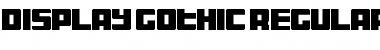 Download Display Gothic Regular Font Title Preview