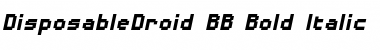 Download DisposableDroid BB Bold Italic Font Title Preview