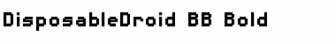 Download DisposableDroid BB Bold Font Title Preview