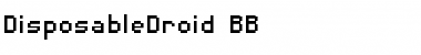 Download DisposableDroid BB Regular Font Title Preview