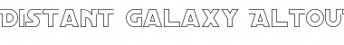 Download Distant Galaxy AltOutline Regular Font Title Preview