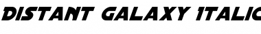 Download Distant Galaxy Italic Font Title Preview