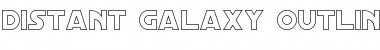 Download Distant Galaxy Outline Regular Font Title Preview