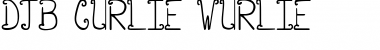 Download DJB CURLIE WURLIE Regular Font Title Preview
