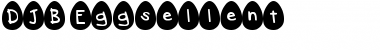 Download DJB Eggsellent Regular Font Title Preview