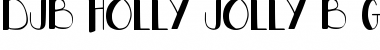 Download DJB HOLLY JOLLY B'GOLLY Regular Font Title Preview