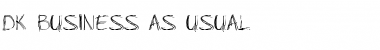 Download DK Business As Usual Regular Font Title Preview