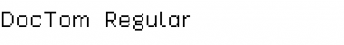 Download Doc.Tom Regular Font Title Preview