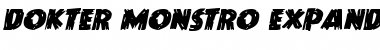 Download Dokter Monstro Expanded Italic Expanded Italic Font Title Preview