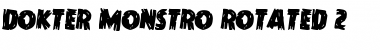 Download Dokter Monstro Rotated 2 Regular Font Title Preview