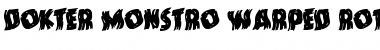 Download Dokter Monstro Warped Rotalic Italic Font Title Preview