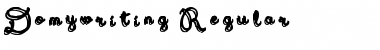 Download Domywriting Regular Font Title Preview