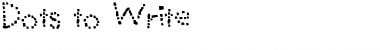 Download Dots to Write Regular Font Title Preview