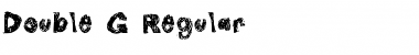 Download Double G Regular Font Title Preview