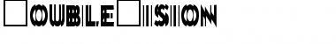 Download DoubleVision Normal Font Title Preview