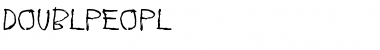 Download Doublpeopl Regular Font Title Preview