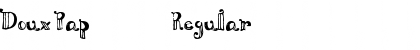 Download Doux Pap๡ Regular Font Title Preview
